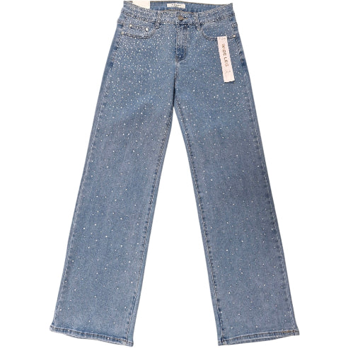Jeans med vidde og bling