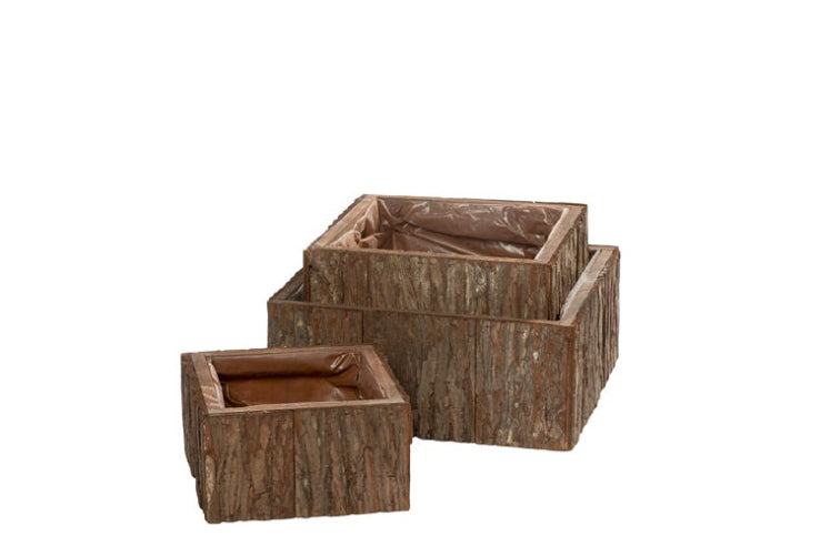 Firkantede barkkurve med plastforing