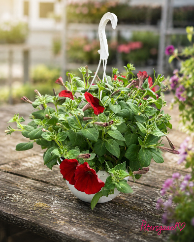 Ampel petunia Rød