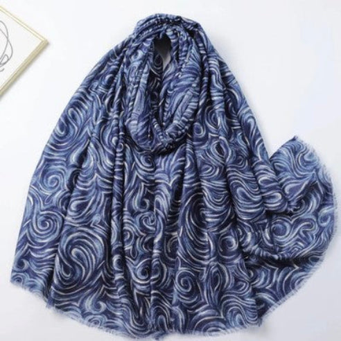 Tørklæde - Blå