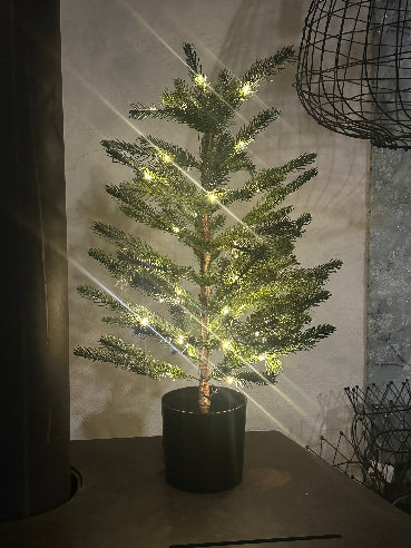 Juletræ med LED lys kæde og timer