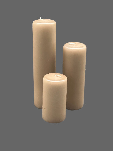 Taupe bloklys fra Diederich – 100 % ren stearin