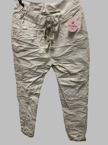 Mirakelbuks med beige striber