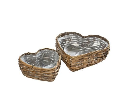 Hjerteformede kurve med plastforing