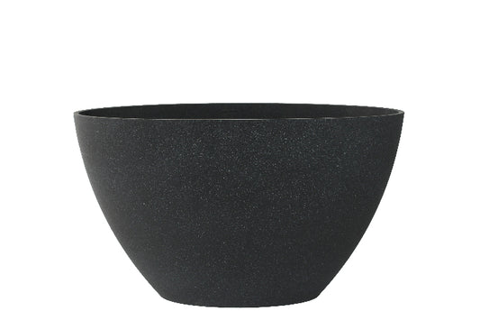 Sort oval krukke