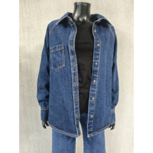 Denim jakke – 100% bomuld