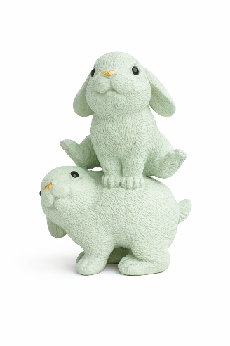 Kaninfigur i keramik