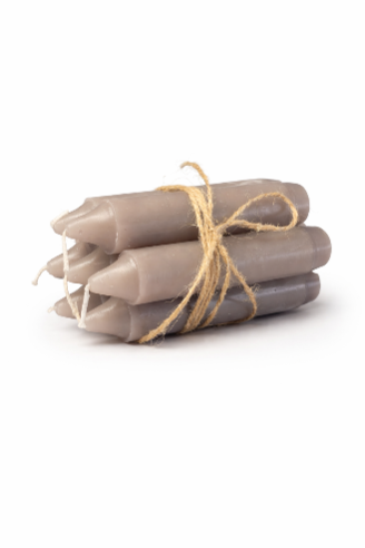 Rustikke Bedelys – Taupe / Støvet Brun – 7 stk.