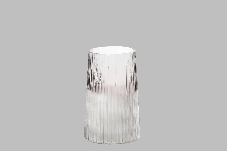 Glas vase grå