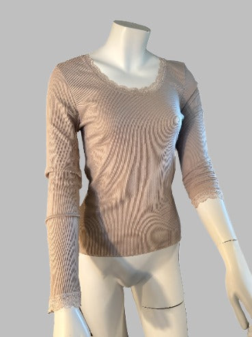 Basis bluse beige