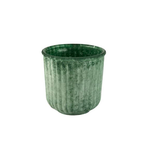 Glas potte i grøn