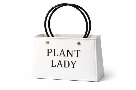 Plant Lady metal potte – hvid