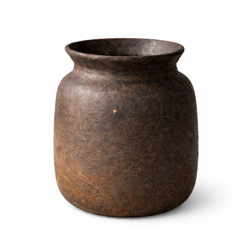 Rustik brun keramik potte
