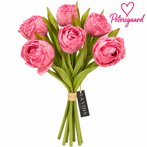 Kunstige tulipaner – buket med 7 blomster