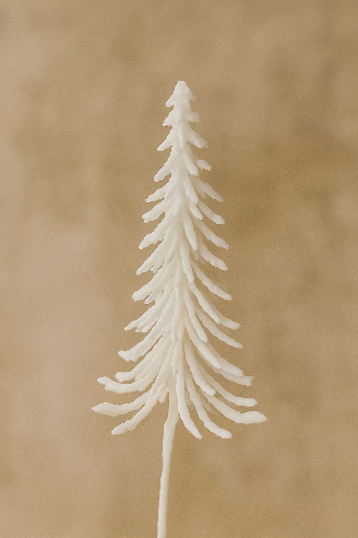 Dekorationstræ i voks – hvid