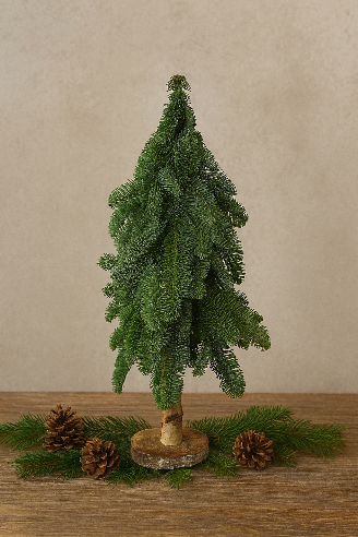Håndbundet juletræ i ægte nobilisgran – 65-75 cm