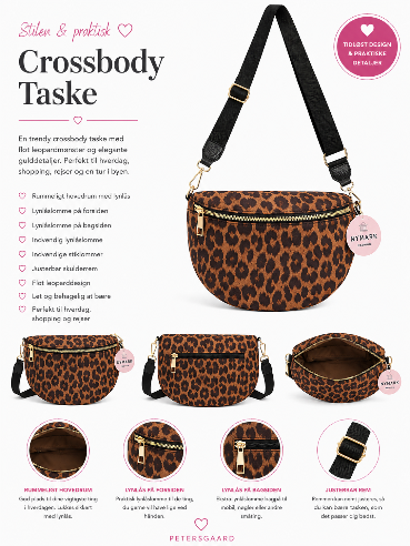 Crossbody taske – Leopard