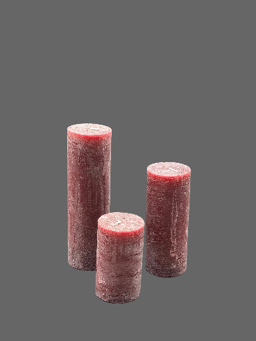 Bordeaux Bloklys i ren stearin