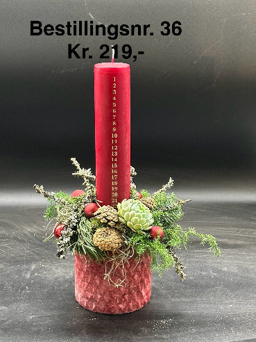 Kalenderlys dekoration Nr. 36