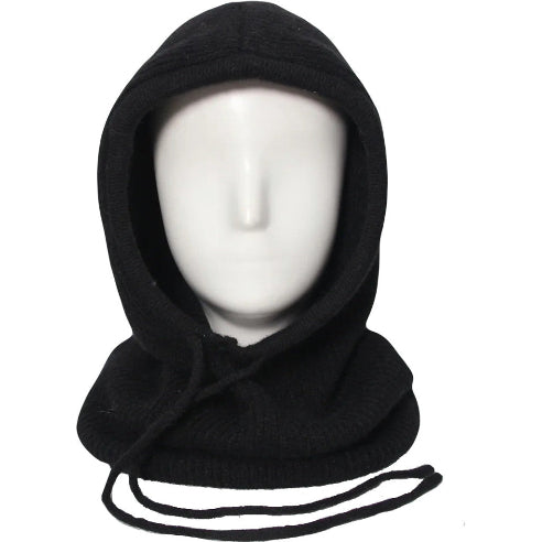 Balaclava - Strikhætte med halsedisse.