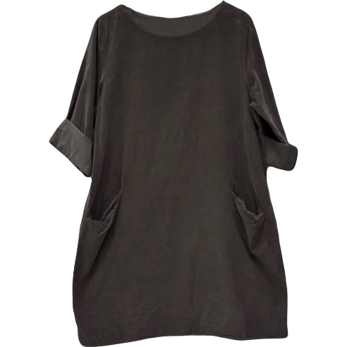 Choko kjole i babyfløjl – One size 36–44