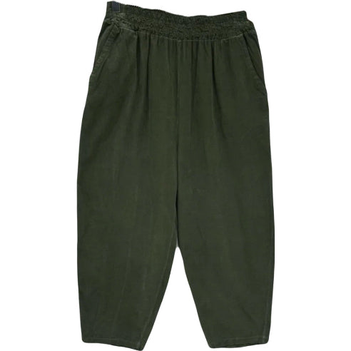 Khaki stump Bukser i Babyfløjl - One size 36-44
