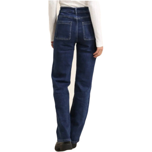 Jeans med frontlommer – flot pasform og masser af detaljer