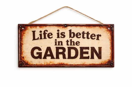 Skilt - Life Is Better In The Garden