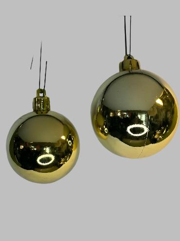 Guld julekugler