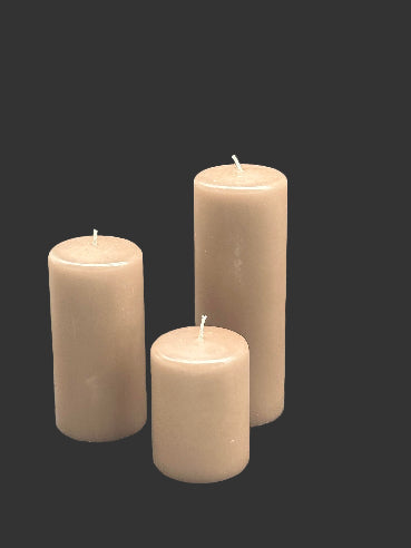 Taupe bloklys fra Diederich – 100 % ren stearin