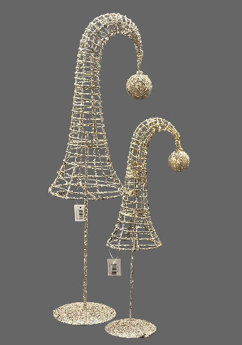 Glitter juletræ i to størrelser