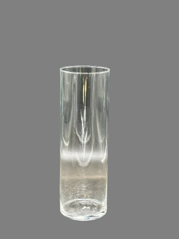 Cylinderformet glasvase – 30 × 10 cm