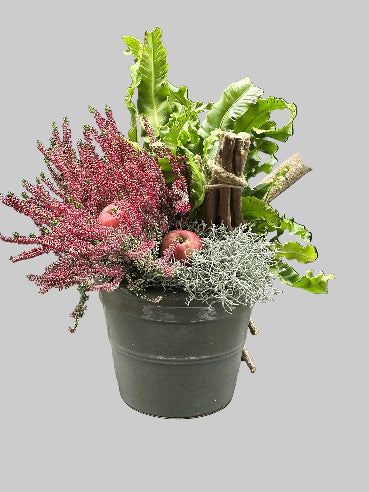 Udendørs krukke med efterår