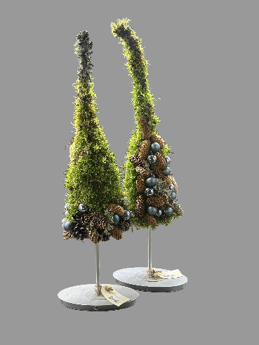 Sæt håndlavede juletræer