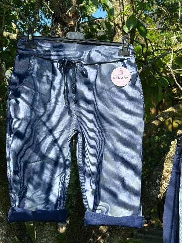 Shorts Navy med strib - one size 36-42
